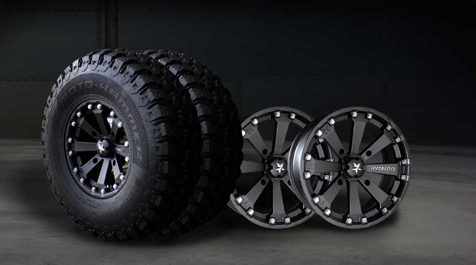 Wheels, tires, parts, and more for ATVs and UTVs